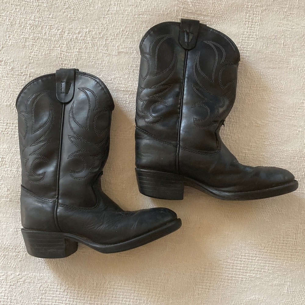 Kids Black Loredo Western Boots